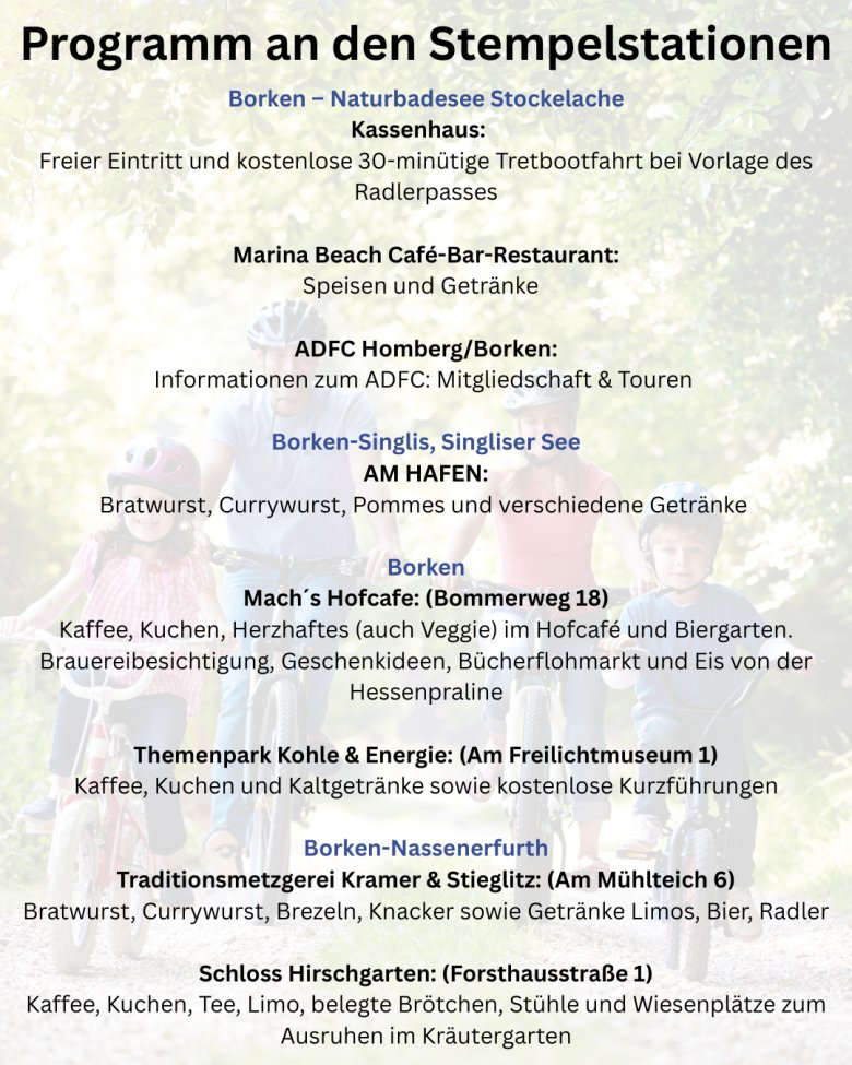 Programm an den Stempelstationen - 3 Programm an den Stempelstationen - 3