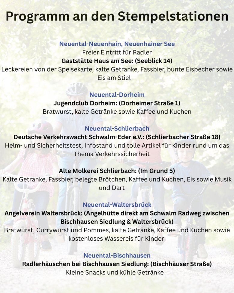 Programm an den Stempelstationen - 4 Programm an den Stempelstationen - 4