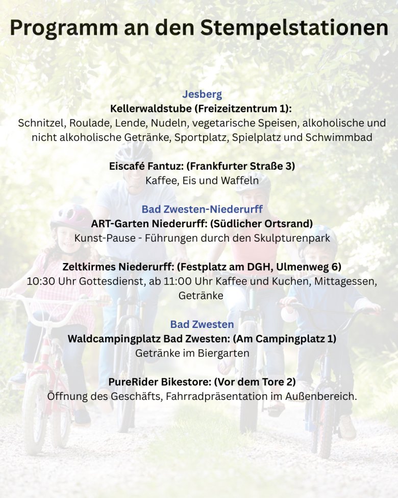 Programm an den Stempelstationen - 5 Programm an den Stempelstationen - 5