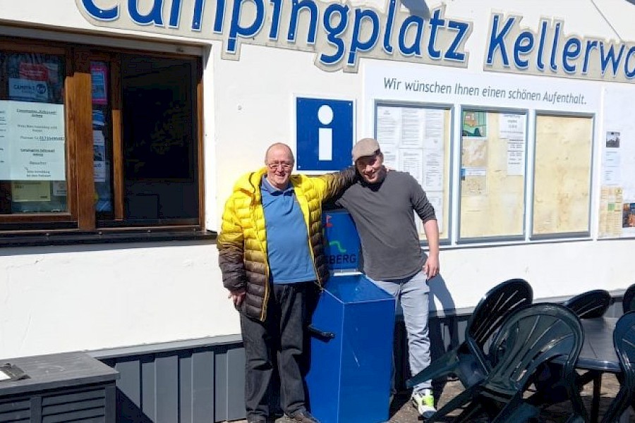 Neue Prospektbox f&uuml;r den Campingplatz Kellerwald