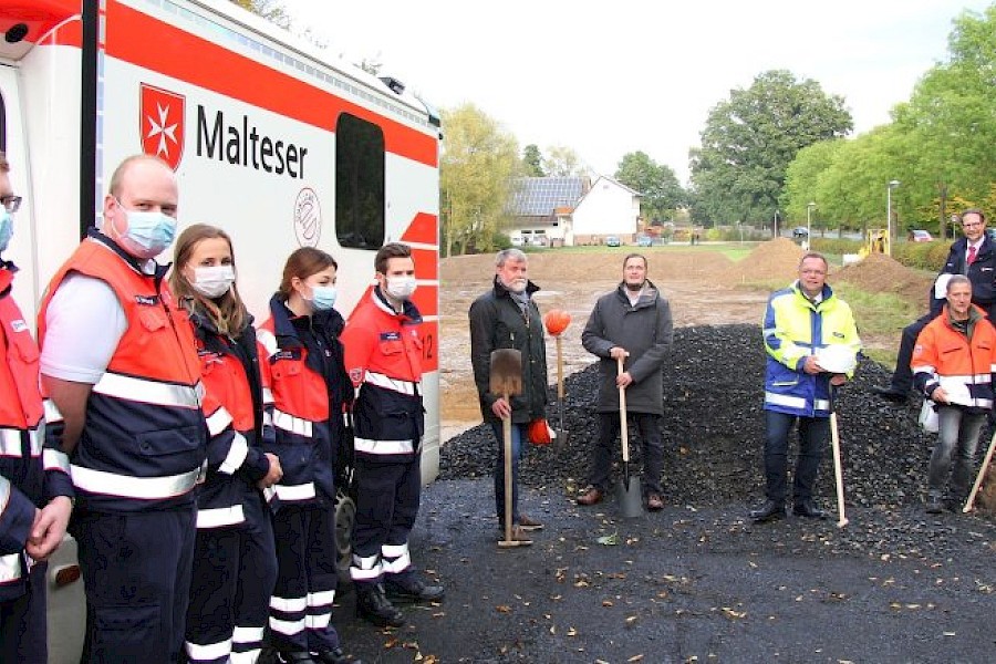 Spatenstich f&uuml;r die neue Malteser Rettungswache