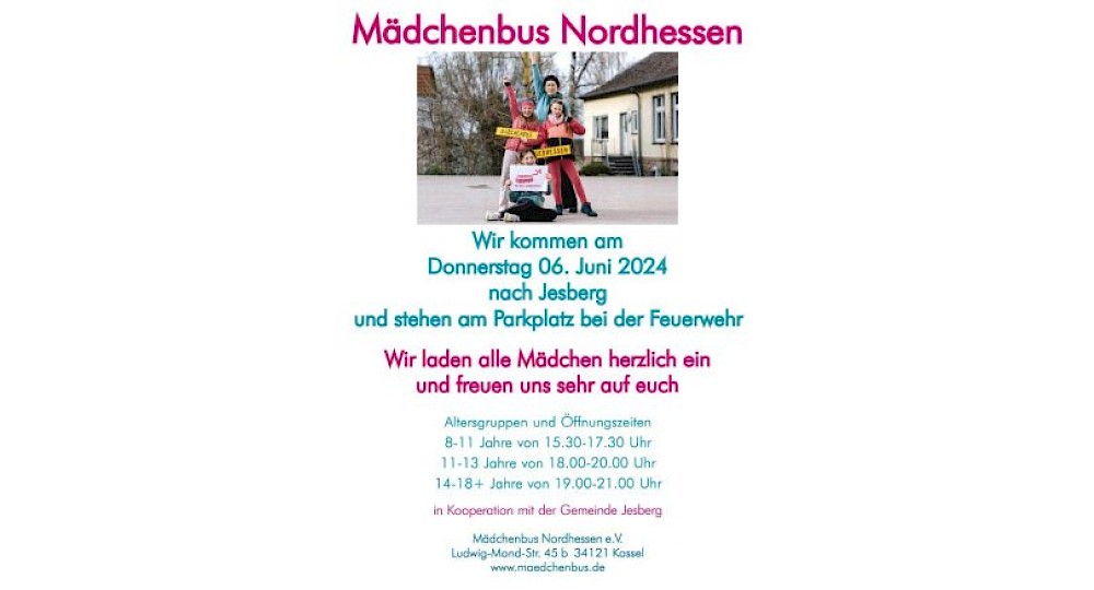 M&auml;dchenbus Nordhessen am 06.06.2024 in Jesberg