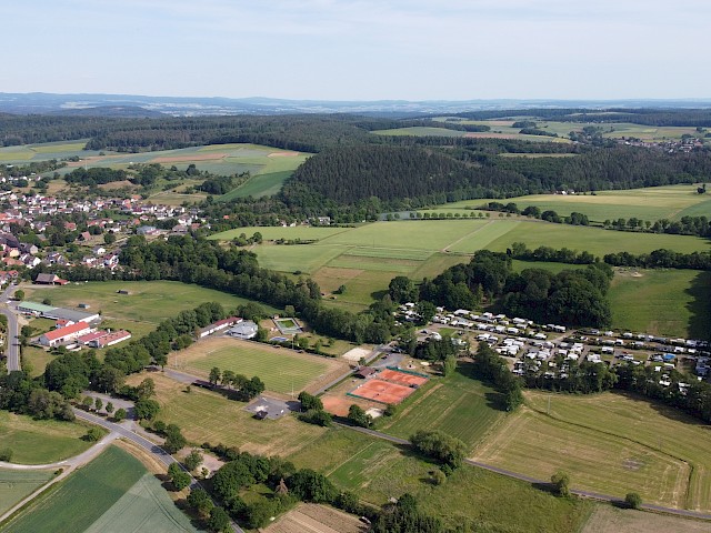 Campingplatz Kellerwald - Luftbild