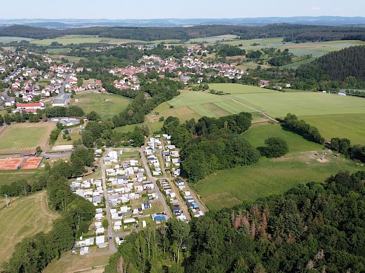 Campingplatz Kellerwald - Luftbild